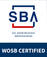 SBA-certified Woman-Owned Small Business (WOSB)