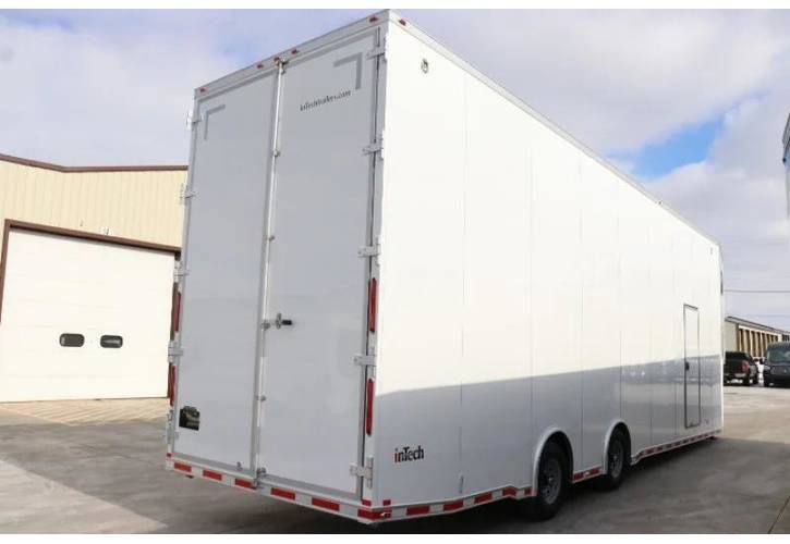 inTech 42-ft custom all-aluminum helicopter transport trailer